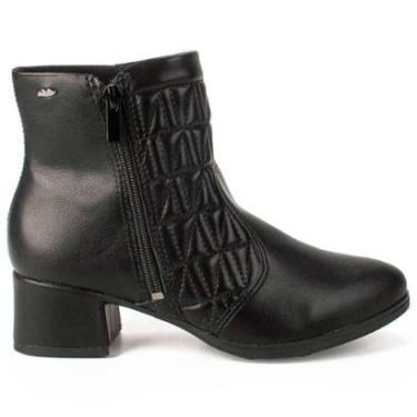 Imagem de Bota Feminino Cano Baixo Salto Quadrado Dakota DA312 Preto 37-Feminino