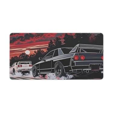 Imagem de HouLaiZhe JDM Tapetes de mesa de carro R32 (feature_two_browse-bin) Tapetes de mouse para jogos, tapetes de mesa grandes para teclado de mesa, tapete de computador 30 x 60 cm