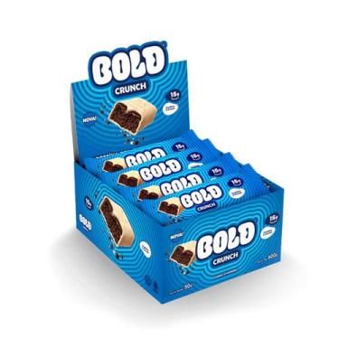 Imagem de Bold crunch cookies e cream (caixa 12 unid.) - bold snacks
