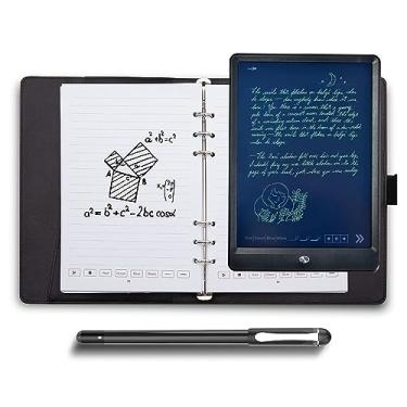 Imagem de Conjunto de Escrita com Caneta Digital para Notebook Inclui Smartpen Caderno Couro PU A5 Tableta Reutilizável Papel B5 B