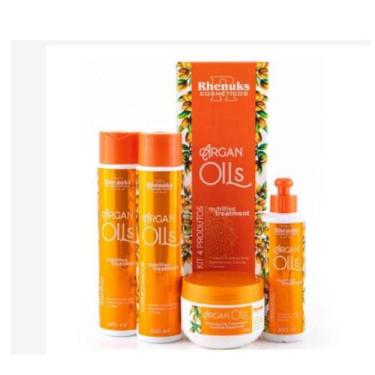 Imagem de Kit Tratamento Capilar Argan Oils Rhenuks Cosméticos