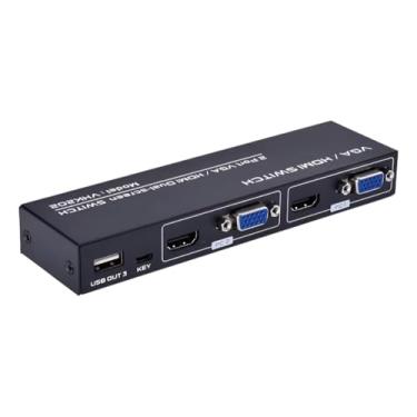 Imagem de Switch Kvm Hdmi E Vga 2 Portas 4k Mouse/teclado Dual Screen