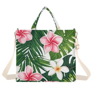 Imagem de Burbuja Sacola feminina de plantas exóticas, bolsa de veludo cotelê, bolsa tiracolo para compras, trabalho, viagens, C208, Small