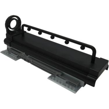 Imagem de Hhsdyl Suporte Retrátil Calças Guarda-Roupa Cavalheiro Barra Cabide Roupeiro Montagem Superior Trilho Duplo Amortecimento Alta Capacidade Suporte,45cm