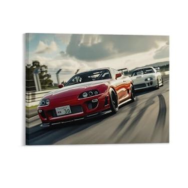Imagem de HouLaiZhe Jdm Car S15 Vs Sup Extreme Speed Sports Posters Tela Estética Decoração de Parede Pintura de Parede Impressões Sala de Galeria Decoração de Parede para Quarto Sala de Estar Escritório 08 x