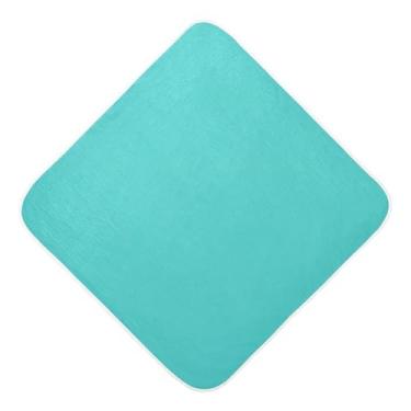 Imagem de STAYTOP Toalhas de bebê com capuz de musselina colorida azul-petróleo, toalha de banho super macia, toalhas de banho absorventes para banho recém-nascido unissex 76 x 76 cm
