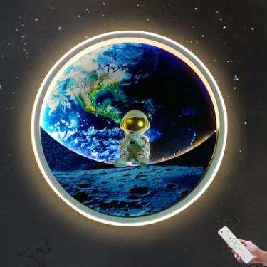 Imagem de Luminária de parede pixelada em formato de lanterna, luz noturna recarregável via USB, 16 cores, com controle remoto e intensidade ajustável. Ideal para ambientes internos como quarto, campi