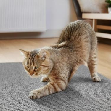 Imagem de Kit 2 Arranhadores Adesivo Premium: Sofá, Cama e Móveis Para Gato - Protetor Pet Anti Estresse (Cinza Claro,120x50cm)