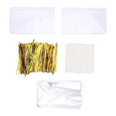 Imagem de MAVIS LAVEN Suporte para Cake Pop, Porta-Doces, Suporte para Pirulitos, Design de Dupla Camada Com 100 Varetas, Papéis de Embrulho, Zip Ties para Mesa de Sobremesa, Aniversários, Chá de