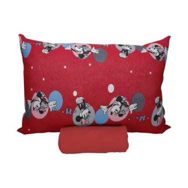 Imagem de Jogo de Lençol Portallar Disney Play+ 100% Algodão Solteiro Minnie Feliz Red/Vermelho Pirulito