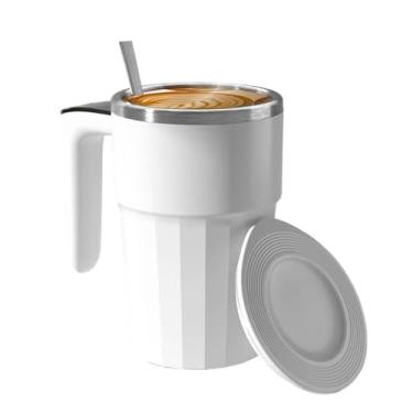 Imagem de Caneca De Café Com Agitação Automática - Caneca De Aço Inoxidável 380 Ml Com Display De Temperatura - Tampa E Agitação Automática,Para Piquenique Camping Caminhada Festa Casa Chá Leite Chocolate