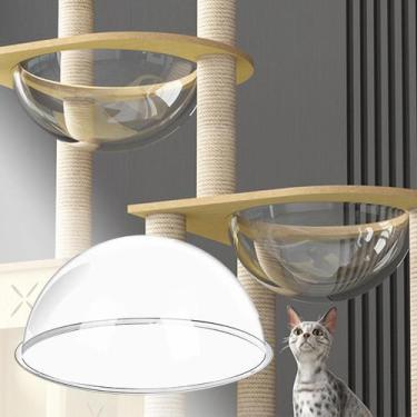 Imagem de Cama Em Forma De Cúpula Para Gatos De Interior, Portátil, Com Janela T