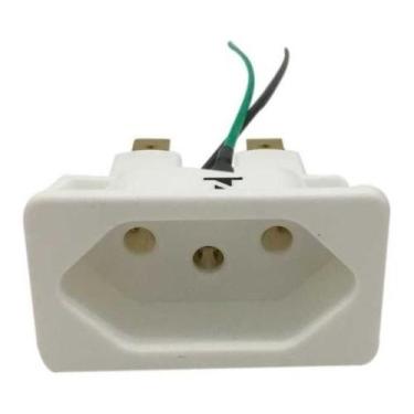 Imagem de Tomada Para Painel 10A Branca Com Rabicho - Margirius