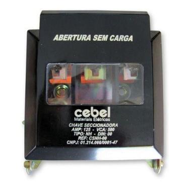 Imagem de Seccionadora Trifásica Nh00 125a Sem Carga - Cebel