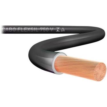 Imagem de Cabo Flexível 4mm Preto Sil - 1 Metro