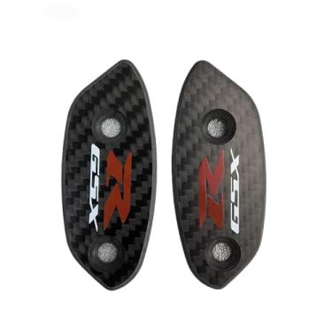 Imagem de Espelhos leves de fibra de carbono seco placas pretas compatíveis com Suzuki GSXR1000 2009-2016