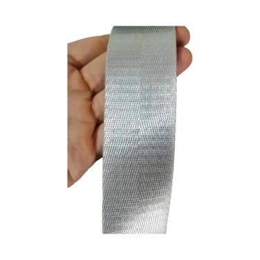 Imagem de Fita De Nylon Azul Amarelo Vermelho 38mm Padrão Chevron 5 Jardas Acess