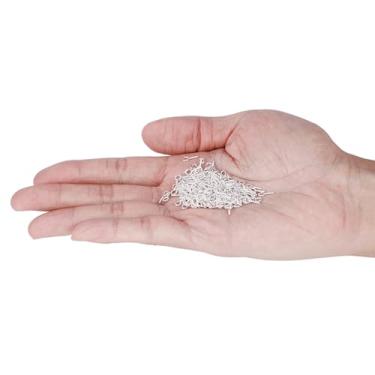 Imagem de Acouto Alfinetes de Olho para Fazer Joias 200 Unidades / Bolsa Alfinetes para Olhos Fio de Liga Ganchos para Olhos Descobertas de Joias () Ganchos para Parafuso Artes, Artesanato e Costura / Miçangas e (Prata)