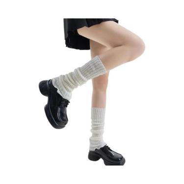 Imagem de Meias Femininas Estilo JK Fofas, Cano Médio, Efeito Modelador De Perna