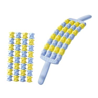 Imagem de predolo Rolo de Massagem, Aparelho Manual para Massagem Muscular, Ideal para, Treinos e Fitness nas Costas e Coxas, Azul