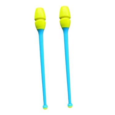 Imagem de oshhni Conjunto de 2 bastões de ginástica rítmica conectáveis ​​para dança artística, com 35 cm de comprimento, ideais para exercícios de rotação e, Style a