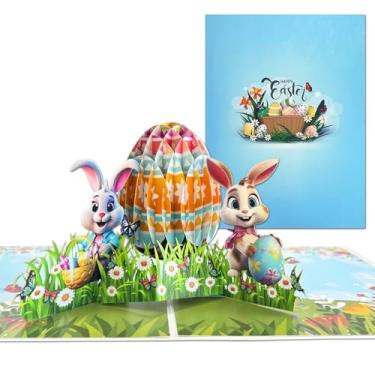 Imagem de BDDYYI Cartão de felicitações de Páscoa 3D - Ovo de Páscoa