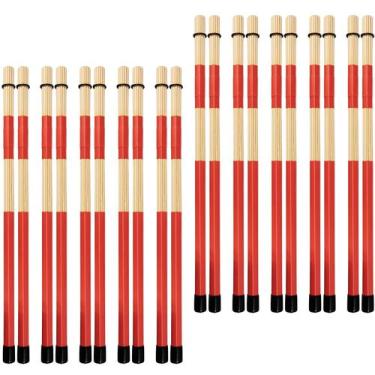 Imagem de Baquetas LALAOKS Bamboo Punk Drum Sticks para jazz e música folclórica