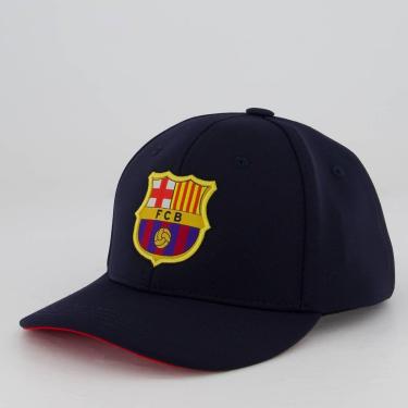Imagem de Boné Barcelona 6 Gomos Infantil Azul Marinho-Unissex