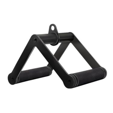 Imagem de Dynwave Barra triangular em V com pega dupla em formato de D, antiderrapante e, ideal para máquinas de cabo de musculação.