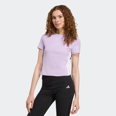 Imagem de Camiseta Adidas Slim 3 Stripes Feminina-Feminino