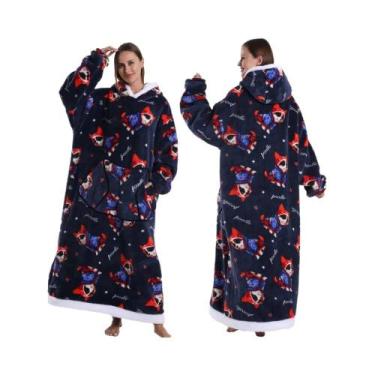 Imagem de Moletom Com Capuz De Flanela De Inverno Para Mulheres E Homens, Camiso