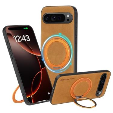 Imagem de MCFANCE Suporte magnético para capa Pixel 10 Pro [compatível com Magsafe] [antiderrapante, resistente a manchas e impressões digitais] [proteção da câmera] para Google Pixel 10 Pro, marrom 16,3 cm