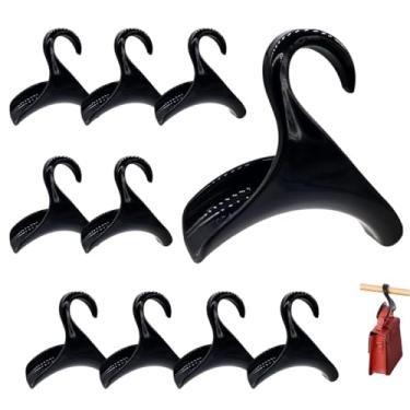 Imagem de Conjunto de 10 cabides para armazenamento de bolsa.