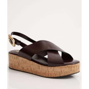 Imagem de Sandália Flatform Feminina Fivela Marrom-84012 - Cromic, Marrom, 37