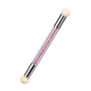 Imagem de Aoresac Pincel de Esponja Dupla Face para Nail Art, Adequado para Uso Profissional e Doméstico, Fácil de Manusear e Design Distinto, Pontas Falsas Unhas Acrílicas