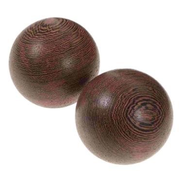 Imagem de 2 bolas de exercício de mão de jacarandá 、componentes portáteis、madeira de handebol、Destreza de dedo para exercício、Bolas de exercício