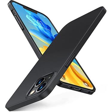 Imagem de Capa Capinha Para iPhone 13 Mini Tela 5.4 Case Acr�lica Fosca Ultra Fina Premium (Preta)