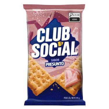 Imagem de Biscoito Sabor Presunto Multipack Club Social 141g
