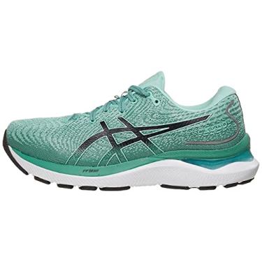 Imagem de ASICS Tênis de corrida feminino Gel-Cumulus 24, Oásis, verde/preto, 8