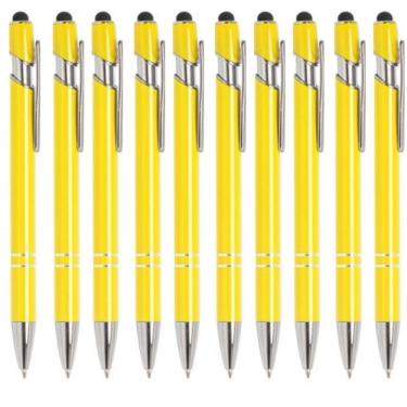 Imagem de Kit Com 75 Canetas Touch Esferográfica Escrita Azul - Luxo