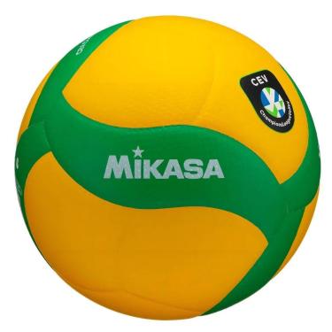 Imagem de Bola de Vôlei Mikasa V200W CEV Amarela e Verde-Unissex
