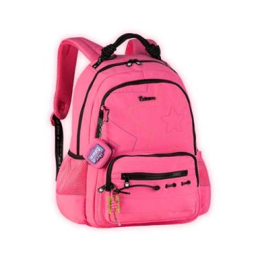 Imagem de Kit Mochila Luluca Costas Lancheira Térmica Estojo Meninas, Rosa