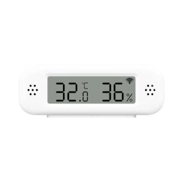 Imagem de Sensor De Temperatura E Umidade WiFi Inteligente Com Alarme Remoto via