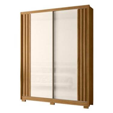 Imagem de Guarda Roupa Casal Roupeiro Quarto Colorado 4 Portas Freijo/Off White 