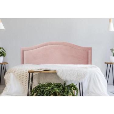 Imagem de Cabeceira King Estofada para Cama Box, Modelo Curva Luxo com Tachas 1,