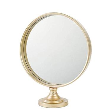 Imagem de Espelho de maquilhagem espelho de maquilhagem espelho de maquilhagem com ampliação espelho de maquilhagem nórdico espelho de secretária redondo simples moderno princesa espelho de maquilhagem espelho