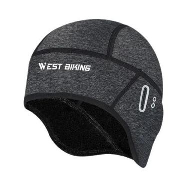 Imagem de Touca De Ciclismo Térmica Corta-Vento De Lã Para Inverno, Forro De Cap