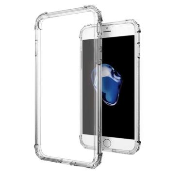 Imagem de Capinha Flexível Para Iphone 6 + Película Vidro 3d Preta
