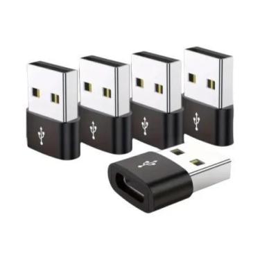 Imagem de Adaptadores Universais OTG USB Para USB C Em Metal Durável, 5 Peças, P