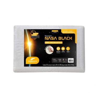 Imagem de Travesseiro Nasa Black 60x40x11 Fibrasca, Branco